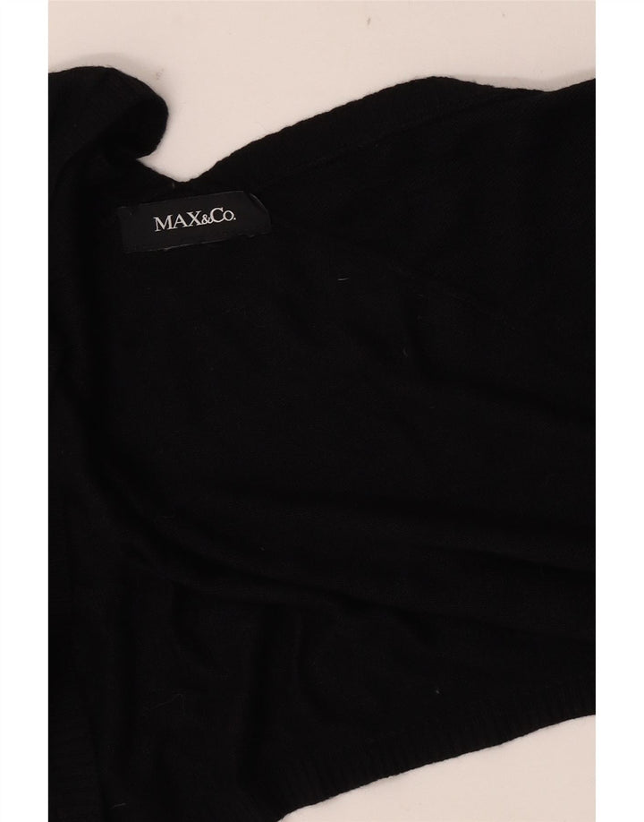 Max & Co. Dame 3/4 ærmet Crop Top UK 10 Lille Sort