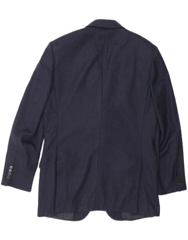 Burberry Herre 3-knaps blazerjakke IT 50 Medium Marineblå Klassisk