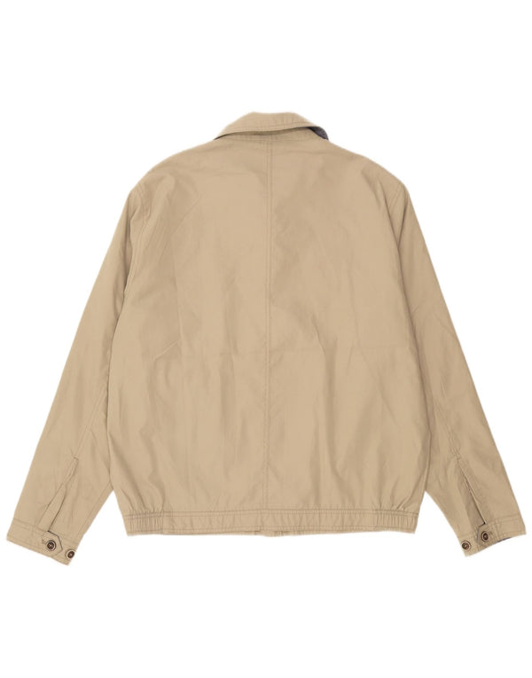 Marks & Spencer Bomber Jacket UK 40 Large Beige Polyester