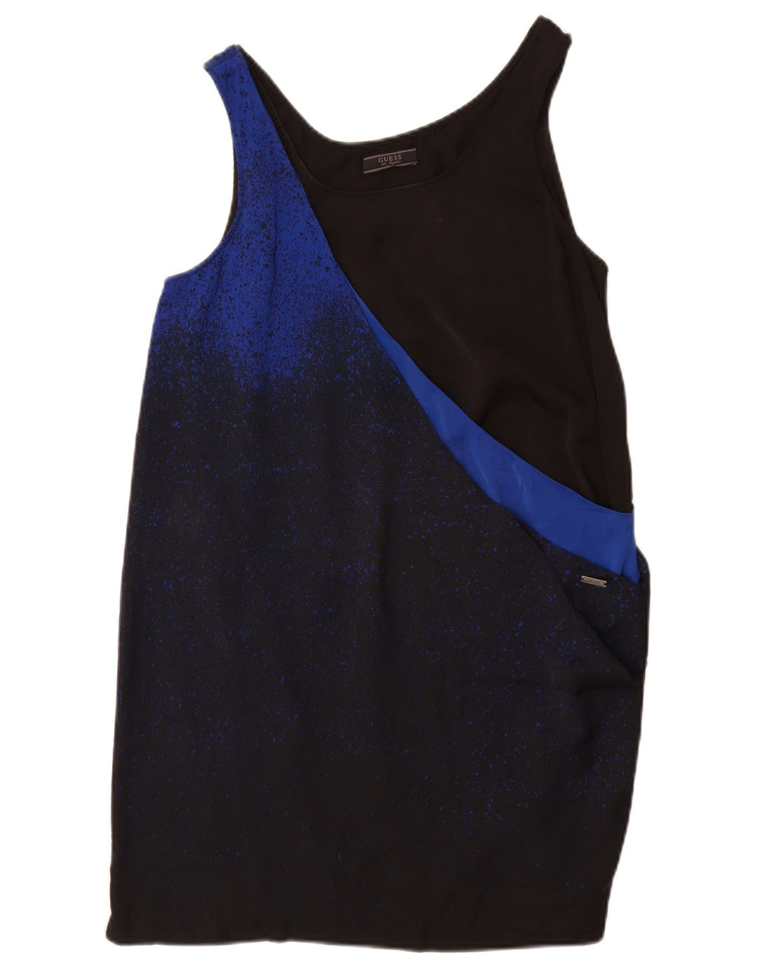 Guess Womens Sleeveless Shift Dress UK 6 XS Black Polyester