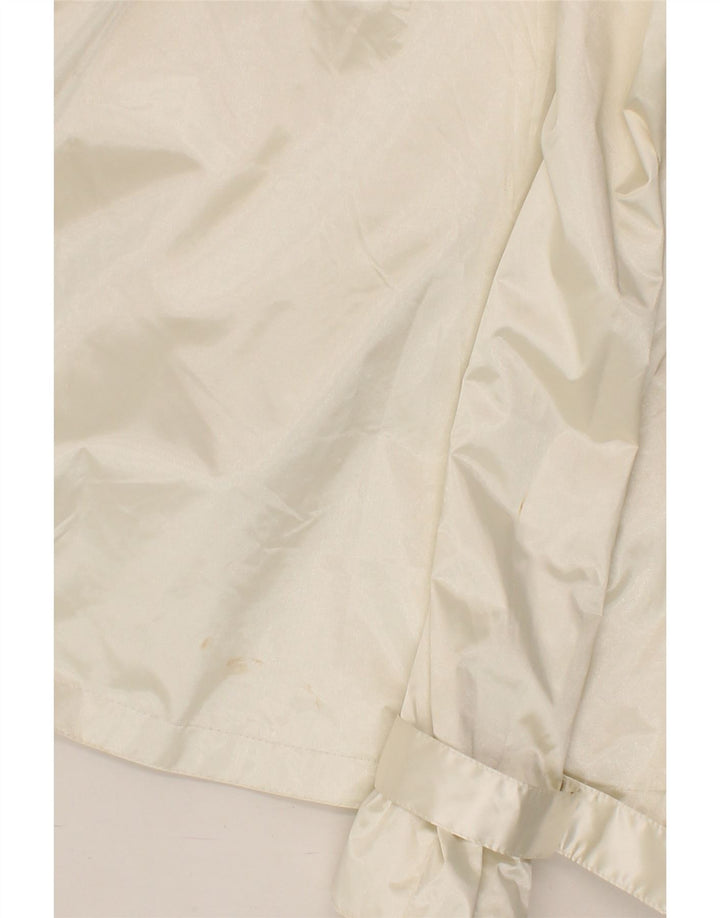 LAURA WINSTON Womens Loose Fit Double Breasted Coat US 8 Medium White Vintage Laura Winston and Second-Hand Laura Winston from Messina Hembry 