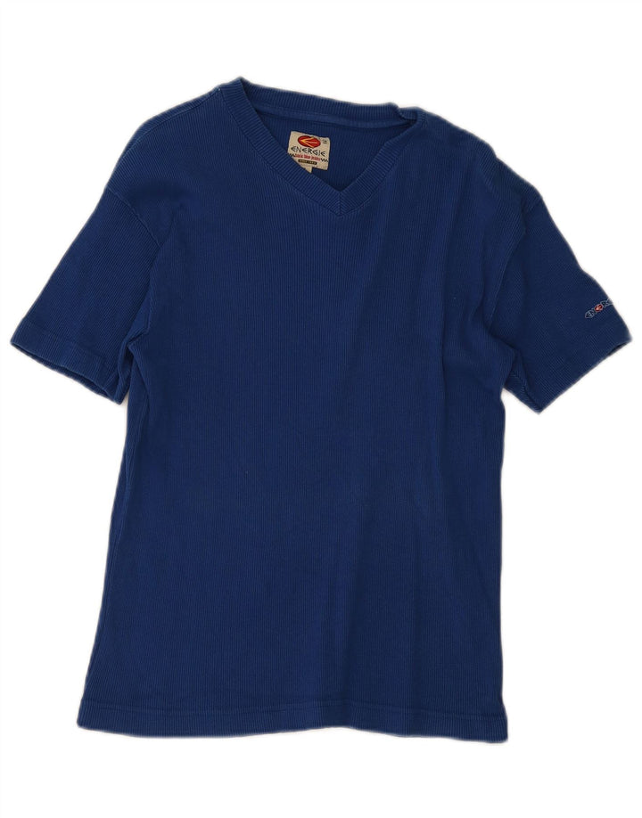 Energie Dame T-Shirt Top Stor Blå Bomuld