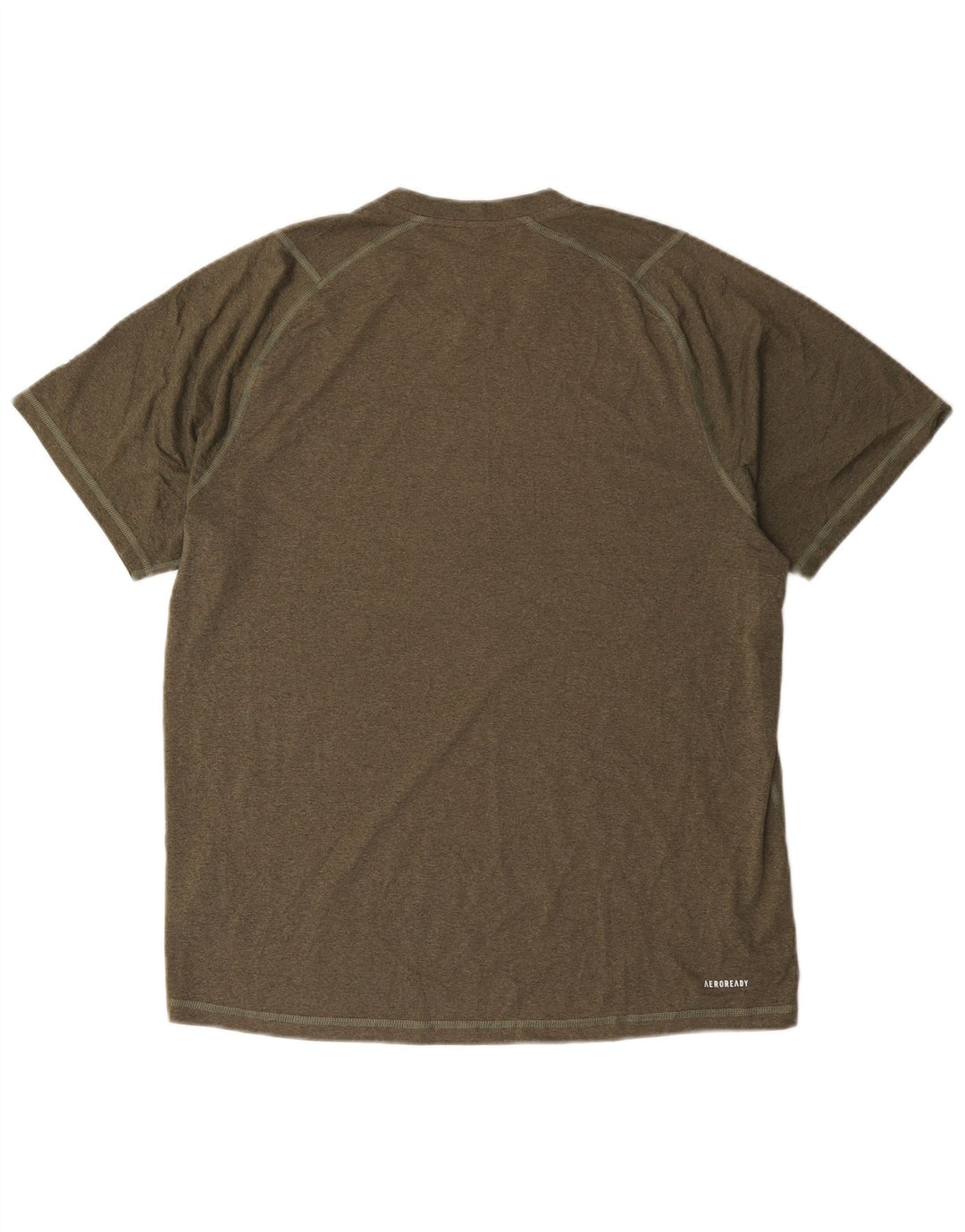 Adidas Herre Aeroready T-Shirt Top Stor Khaki Polyester