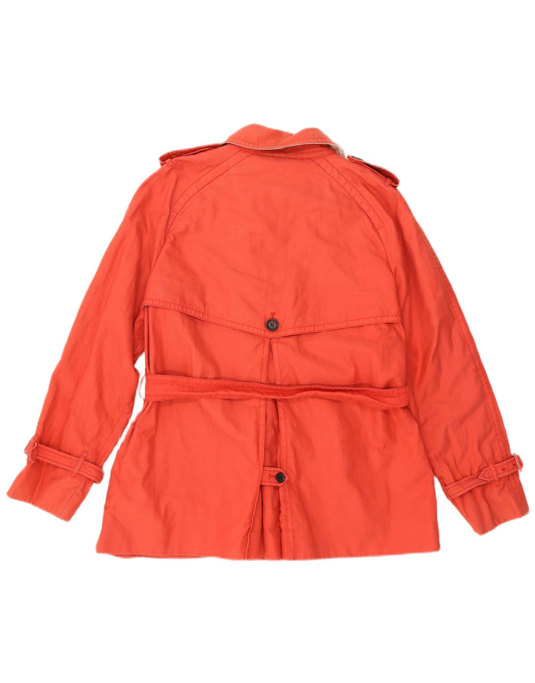 Træner Kvinder Kort Trench Coat UK 18 XL Rød Bomuld