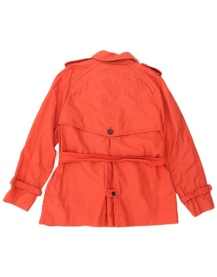 Træner Kvinder Kort Trench Coat UK 18 XL Rød Bomuld