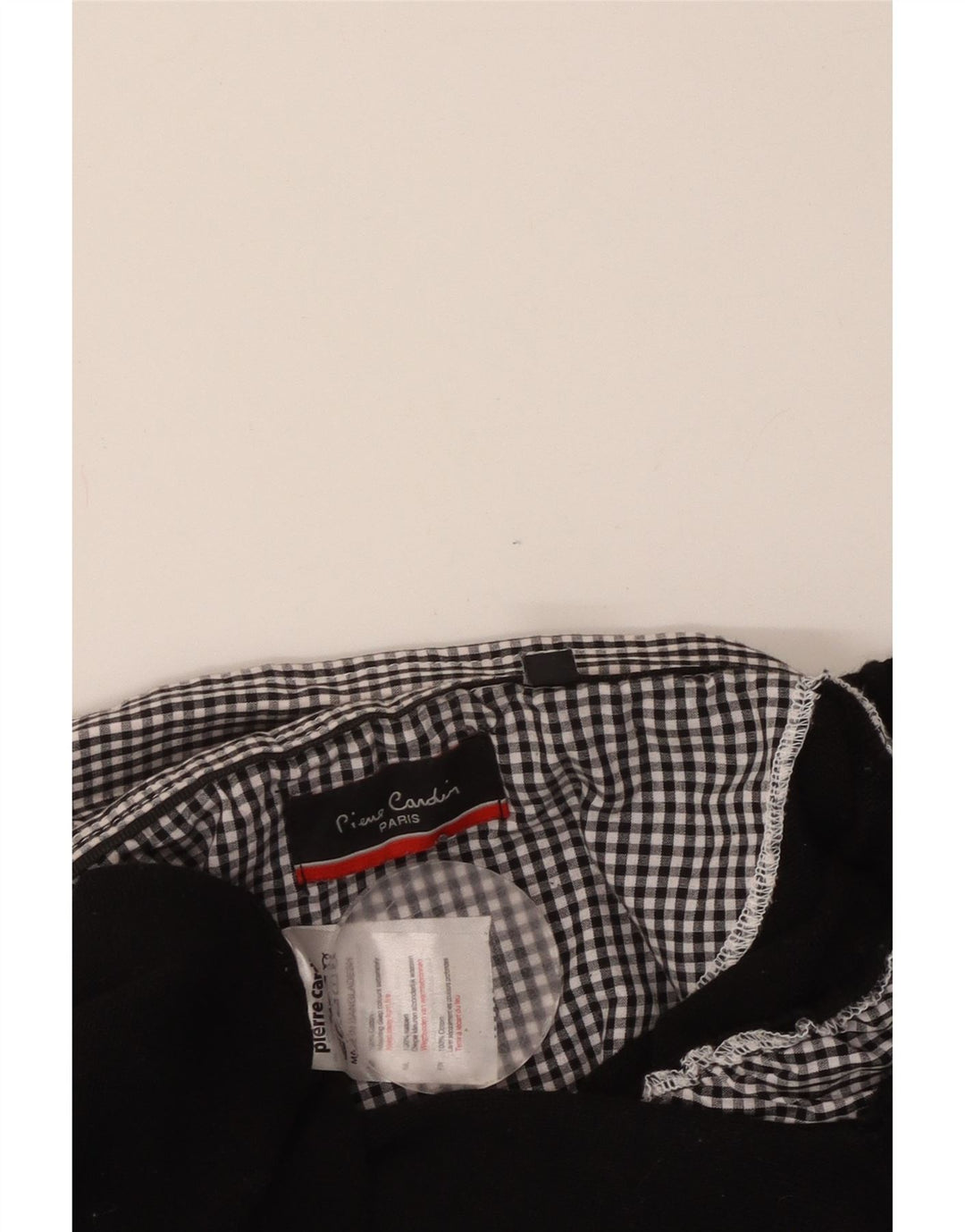 PIERRE CARDIN Dame V-hals sweater UK 18 XL Sort ternet bomuld