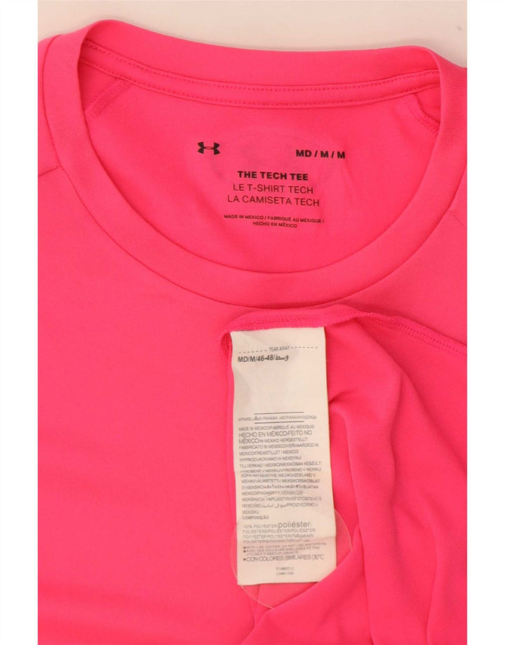 Under Armour Herre T-shirt Top Medium Pink Polyester