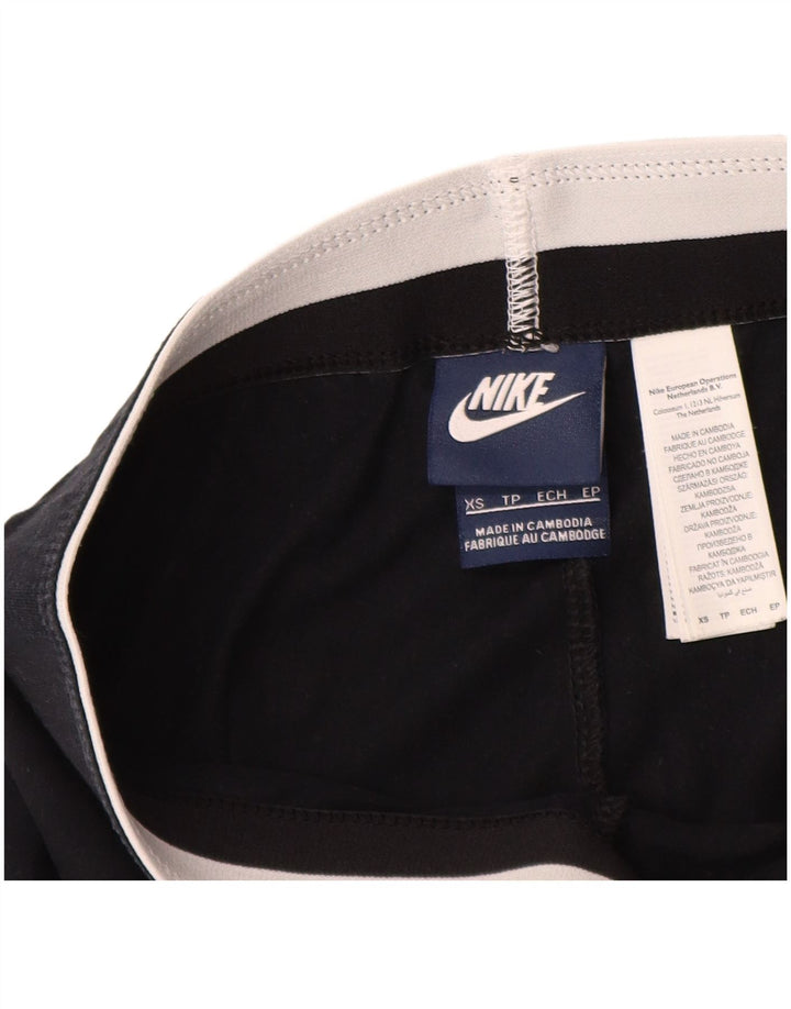 Nike grafiske leggings til kvinder UK 4 XS sort bomuld