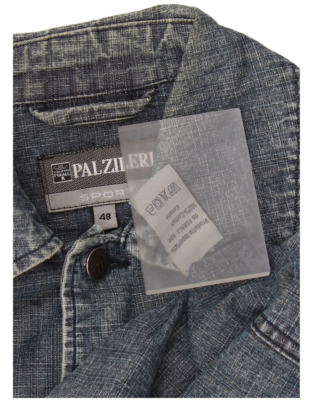 Pal Zileri Herre denimjakke IT 48 Medium Blå Bomuld