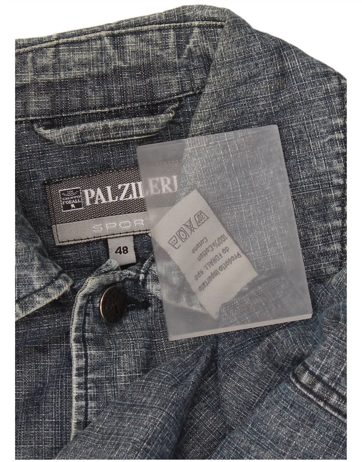 Pal Zileri Herre denimjakke IT 48 Medium Blå Bomuld