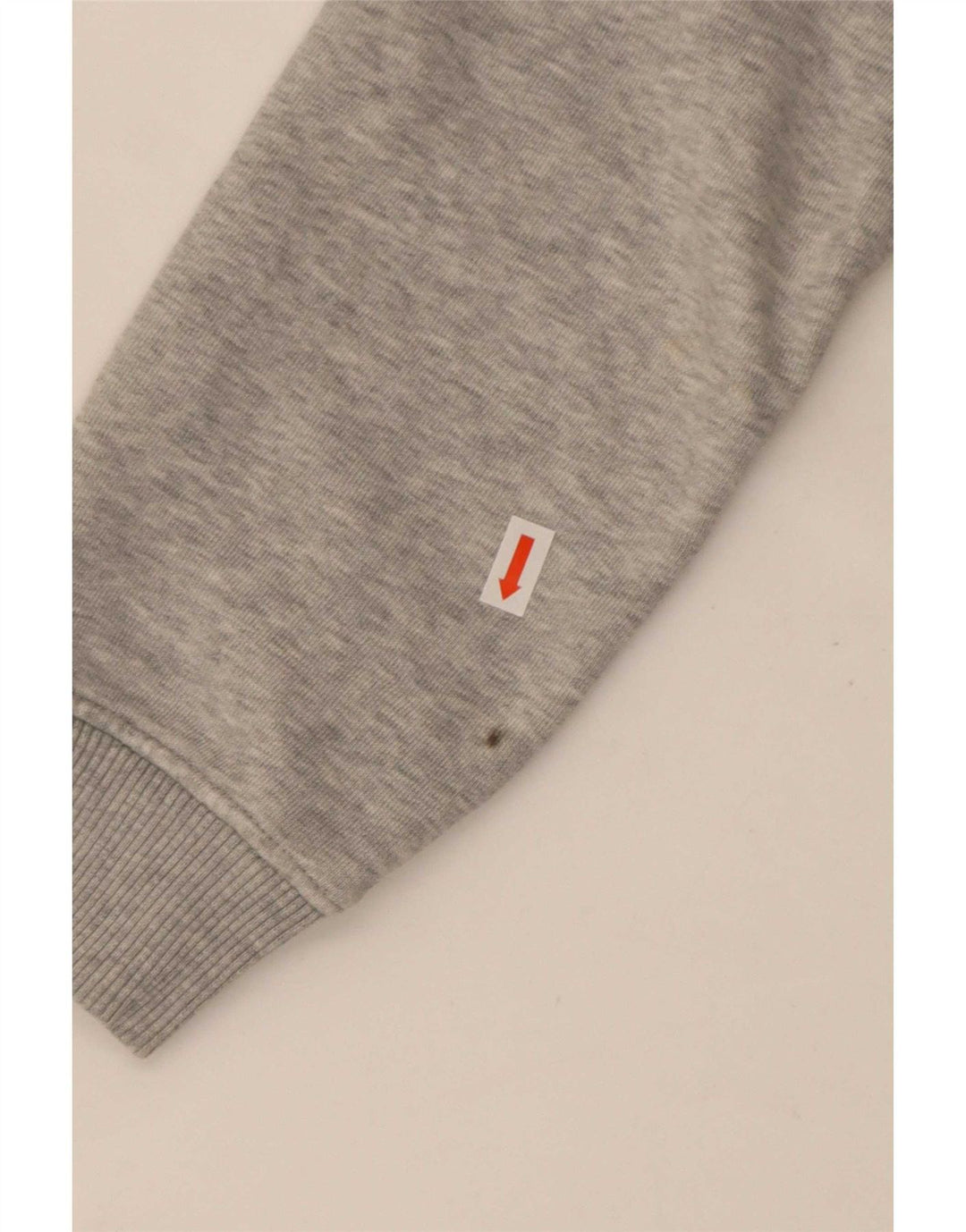Tommy Hilfiger Womens Crop Oversized Sweatshirt Jumper UK 10 Small Grå