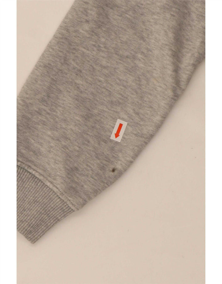 Tommy Hilfiger Womens Crop Oversized Sweatshirt Jumper UK 10 Small Grå