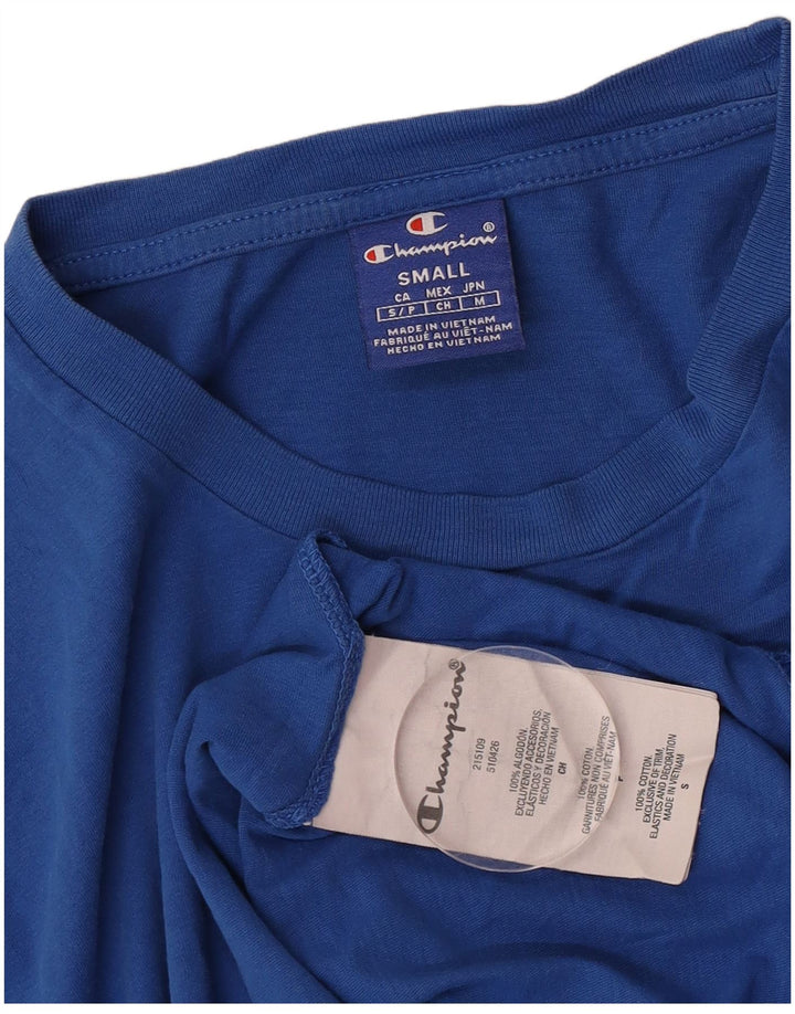 Champion Herre grafisk T-shirt top lille blå bomuld