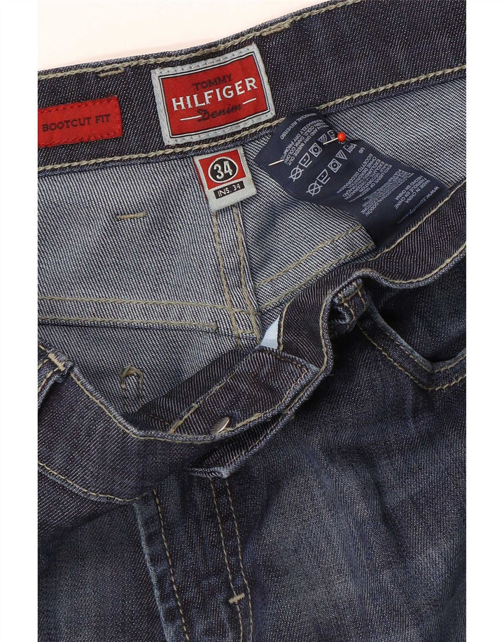 Tommy Hilfiger Herre Bootcut Jeans W34 L29 Marineblå Bomuld