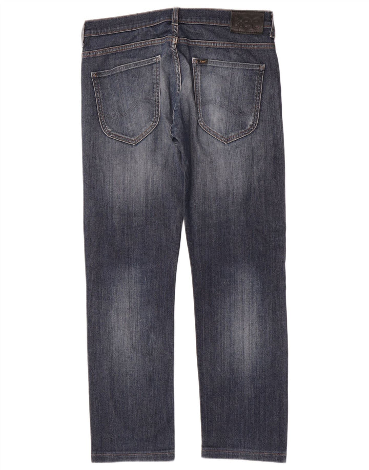 Lee Mens Powell Straight Jeans W33 L30 Blå Bomuld