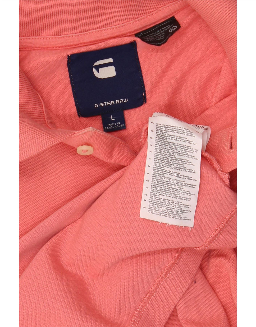 G-STAR Poloskjorte til mænd Stor Pink Bomuld