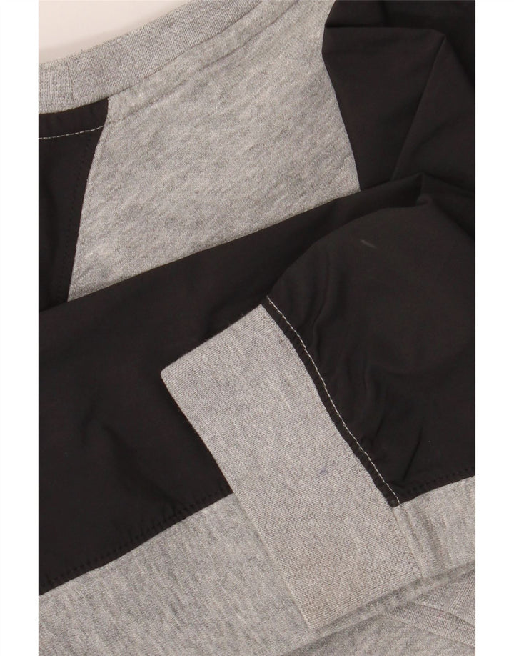 NIKE Graphic Sweatshirt Jumper 10-11 år Medium Grey Colourblock