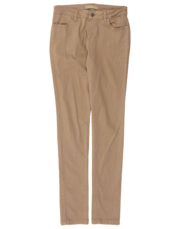 ZARA Skinny Casual Bukser til kvinder EU 36 XS W26 L30 Beige Modal