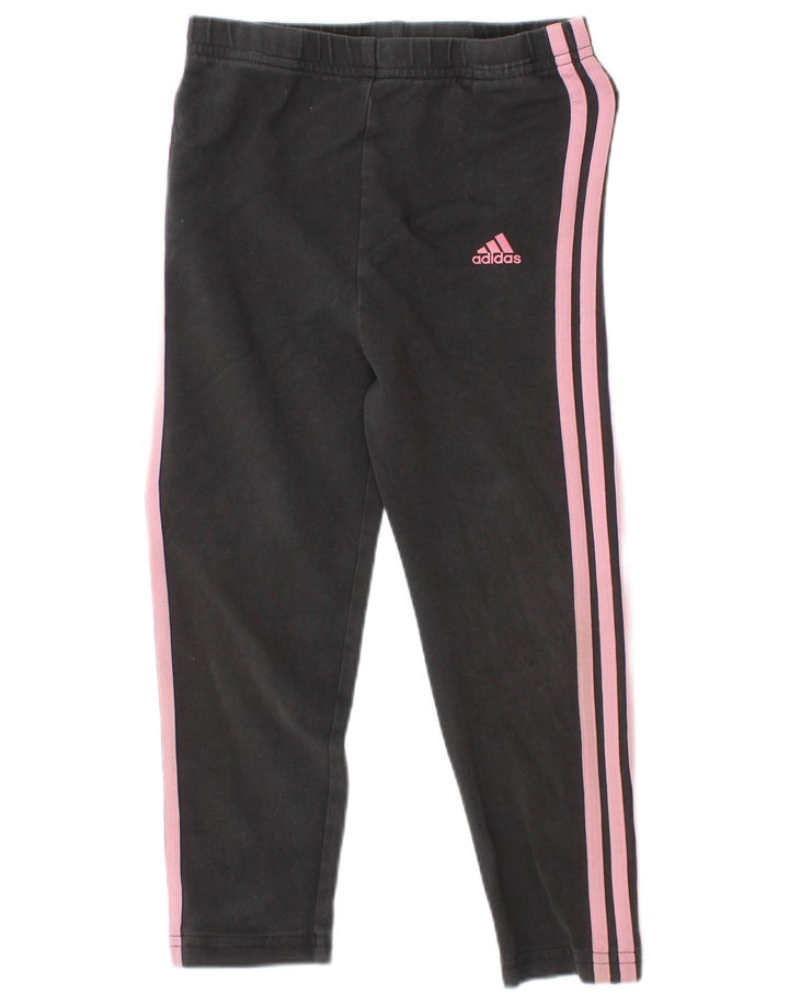 Adidas Pige Leggings 3-4 År Grå Bomuld