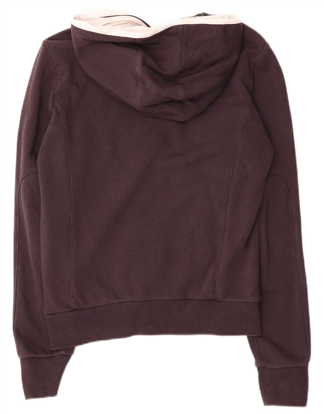 Bikkembergs Dame Button Neck Hoodie Jumper UK 14 Medium Sort Bomuld