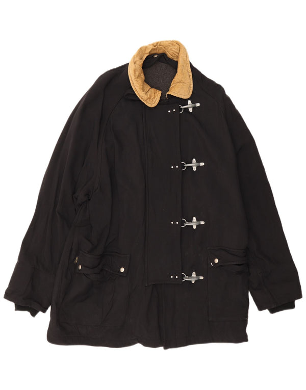 Fay Dame Duffel Coat UK 44 2XL Sort Klassisk