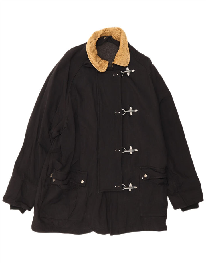 Fay Dame Duffel Coat UK 44 2XL Sort Klassisk