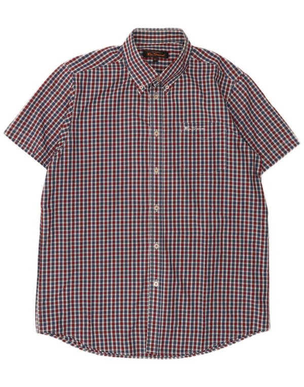Ben Sherman Kortærmet Herreskjorte XL Multifarvet Gingham