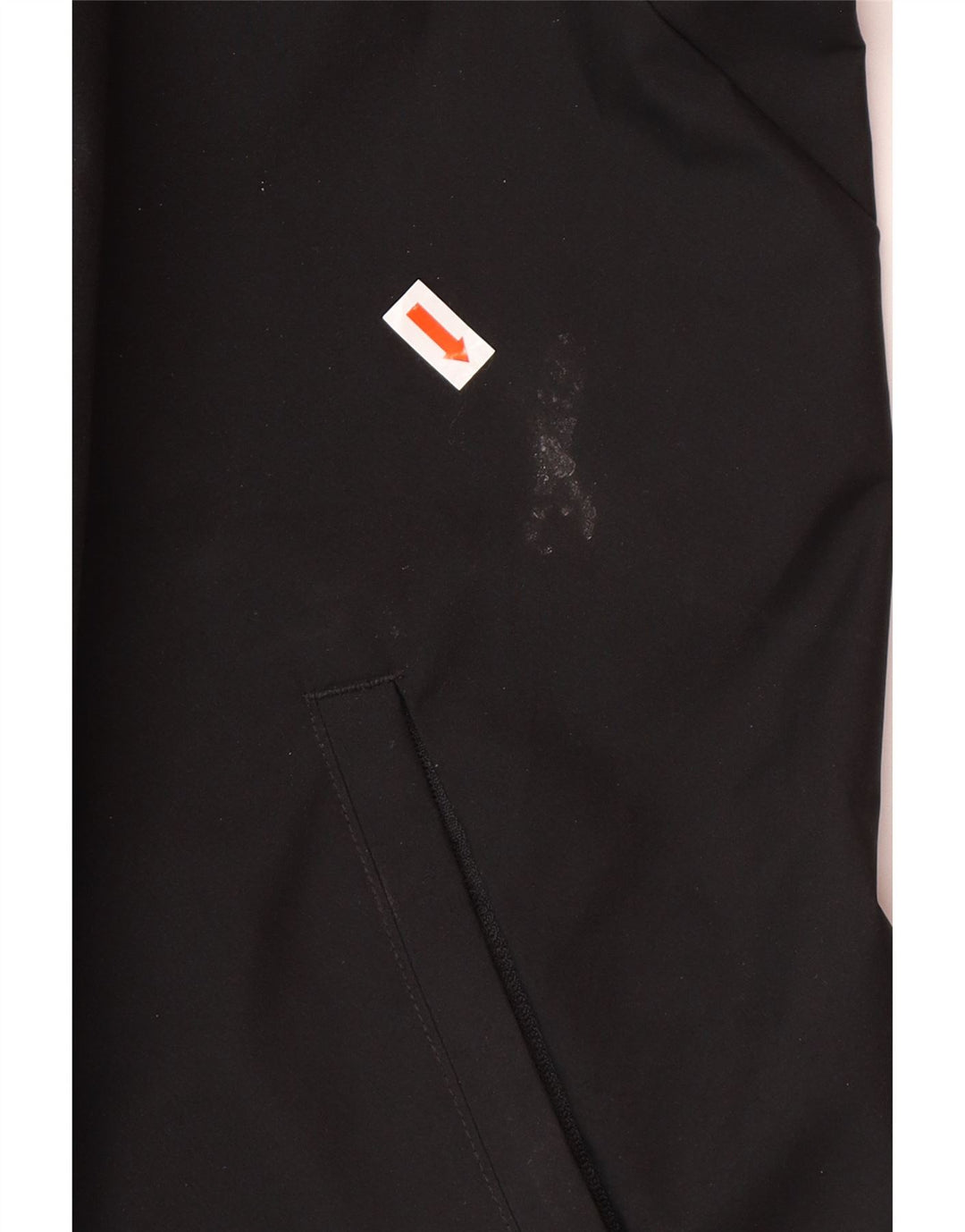 ADIDAS Grafisk regnjakke med hætte til mænd UK 46 3XL Sort polyester