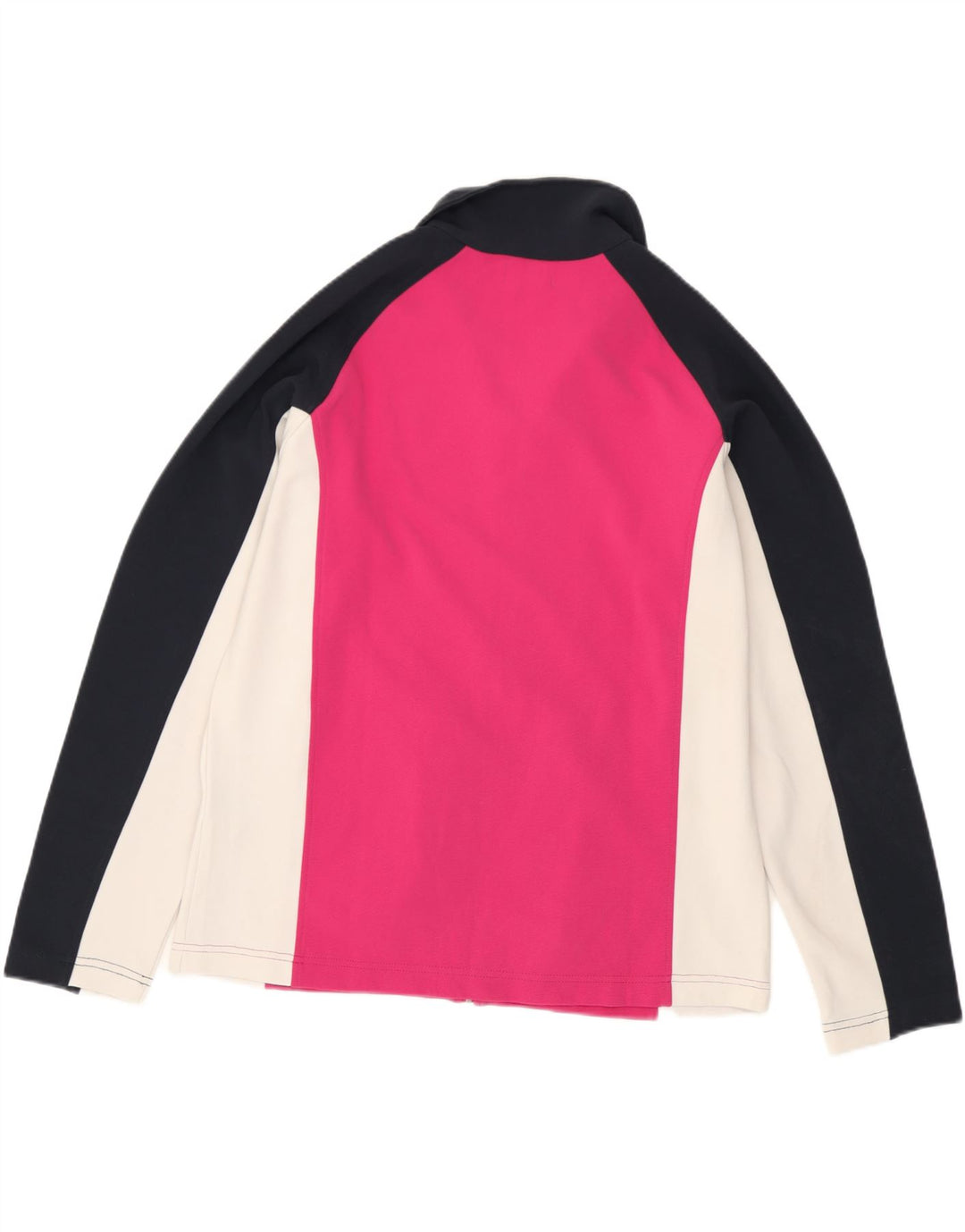 Kappa træningsdragt topjakke til kvinder UK 16 Large Pink Colourblock Polyester