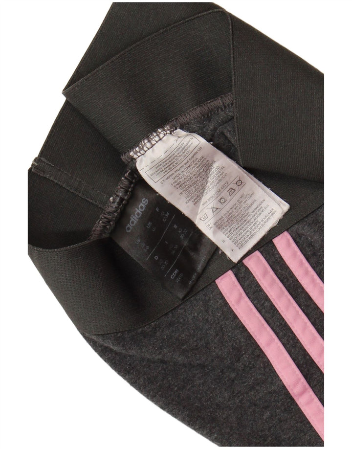 ADIDAS Dame Leggings UK 4/6 XS Grå Bomuld