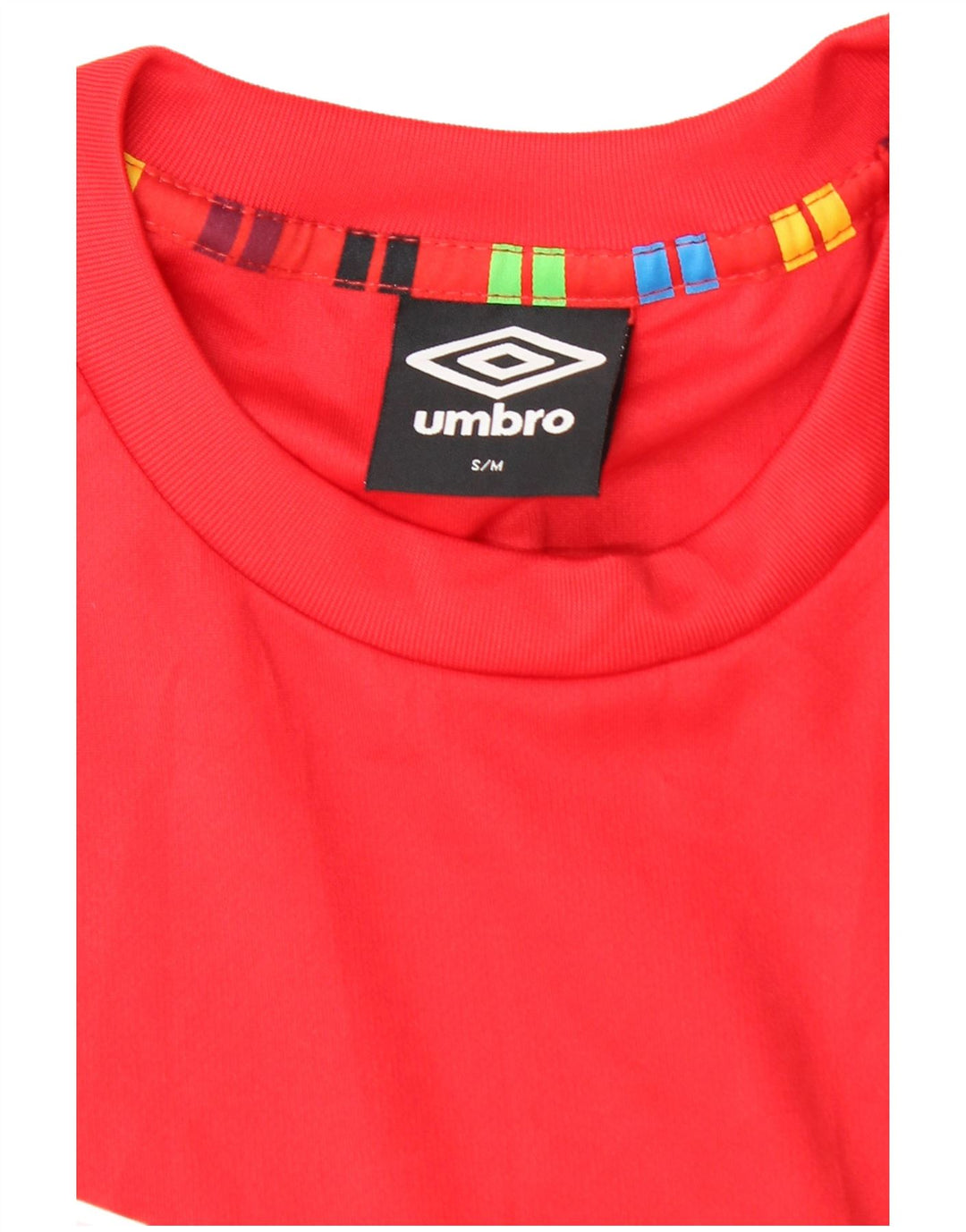 UMBRO Herre T-Shirt Top Lille Rød Colourblock Polyester