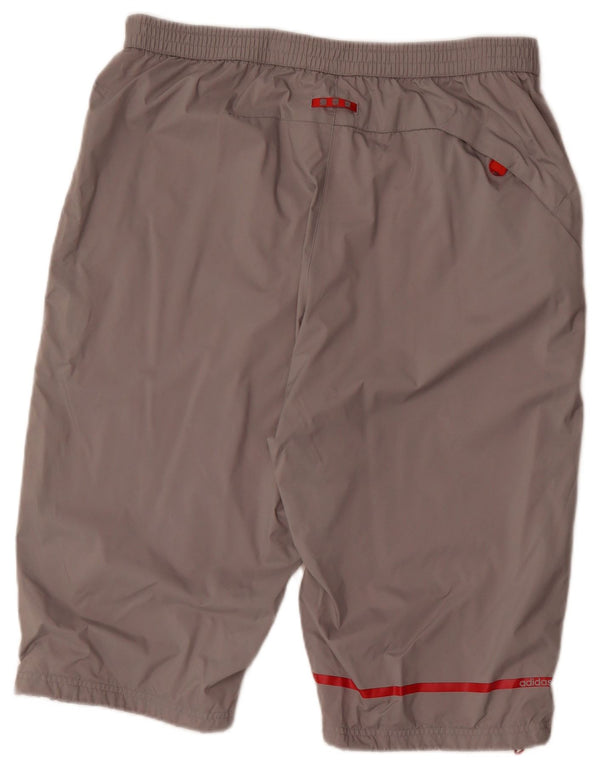 Adidas Herre Bermuda Shorts Large W36 Grå Polyester