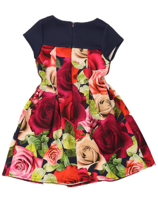 Ted Baker Girls A-Line Kjole 11-12 år Flerfarvet blomsterpolyester
