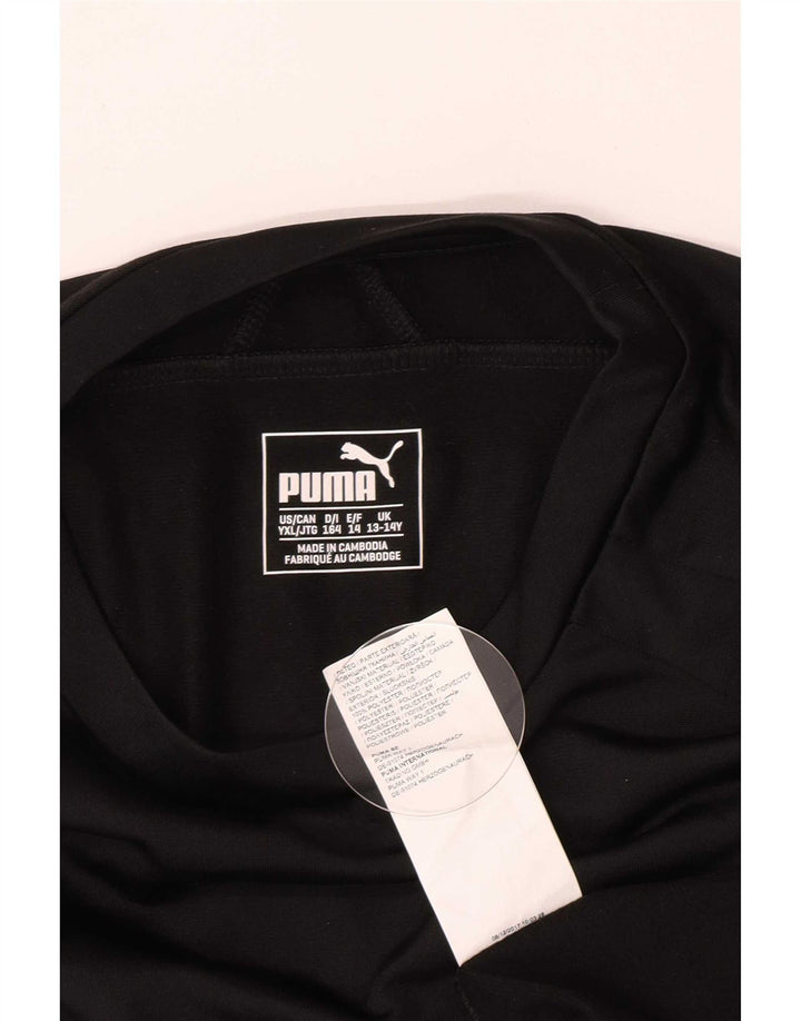 Puma Boys Graphic Sweatshirt Jumper 13-14 år Sort Polyester Sports