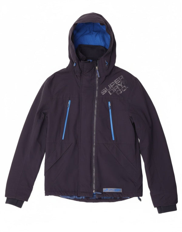 Superdry Herre Windcheater Grafisk Windbreaker Jacket UK 36 Small Navy Blue