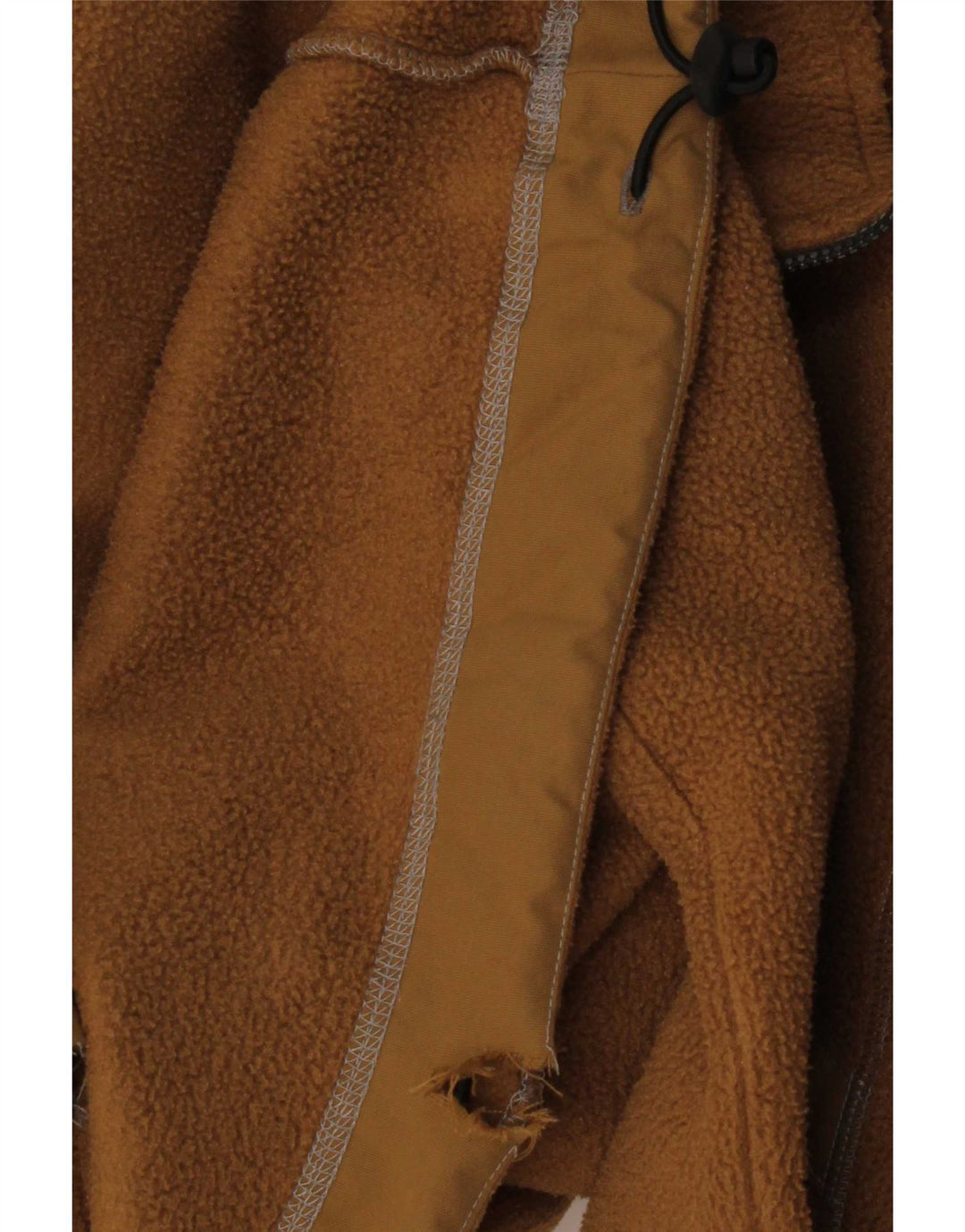Murphy & Nye herre lynlås hals fleece jumper stor beige polyester