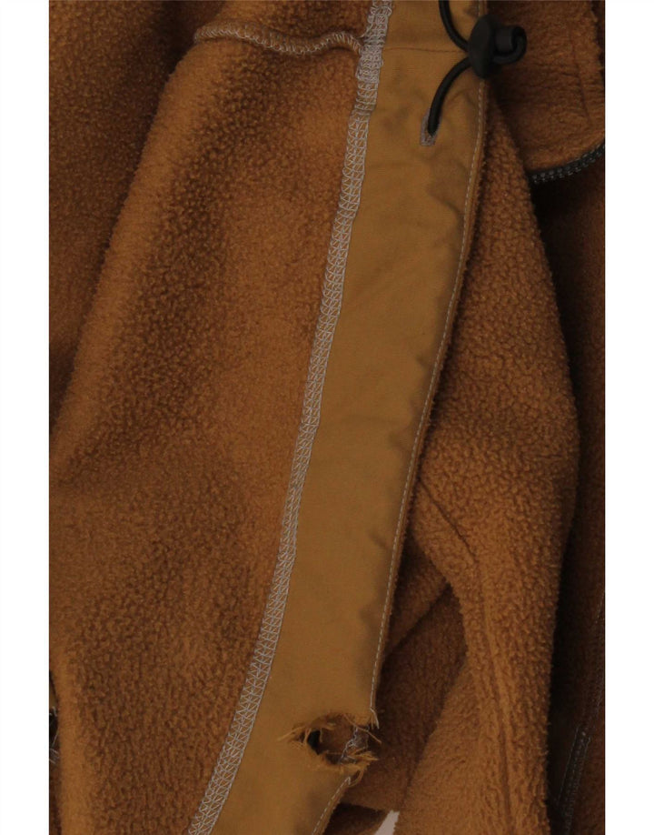 Murphy & Nye herre lynlås hals fleece jumper stor beige polyester
