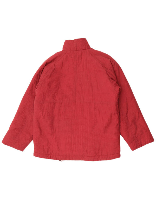 Nike Boys Windbreaker Jacket 12-13 år Large Burgundy ternet nylon