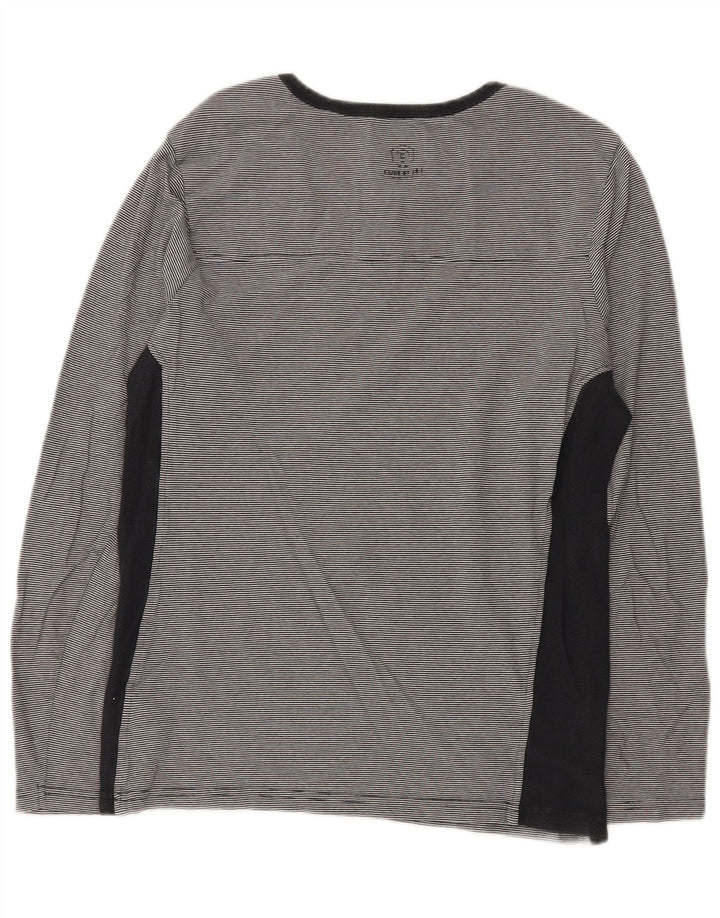 Jack & Jones Herre Top Langærmet Medium Navy Blue Nålestribet Bomuld