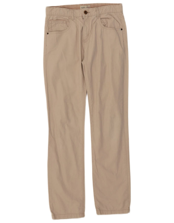Zara drenge lige fritidsbukser 13-14 år W28 L29 beige bomuld