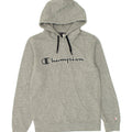 CHAMPION Mens Graphic Hoodie Jumper Small Grey Cotton Vintage Champion and Second-Hand Champion from Messina Hembry 