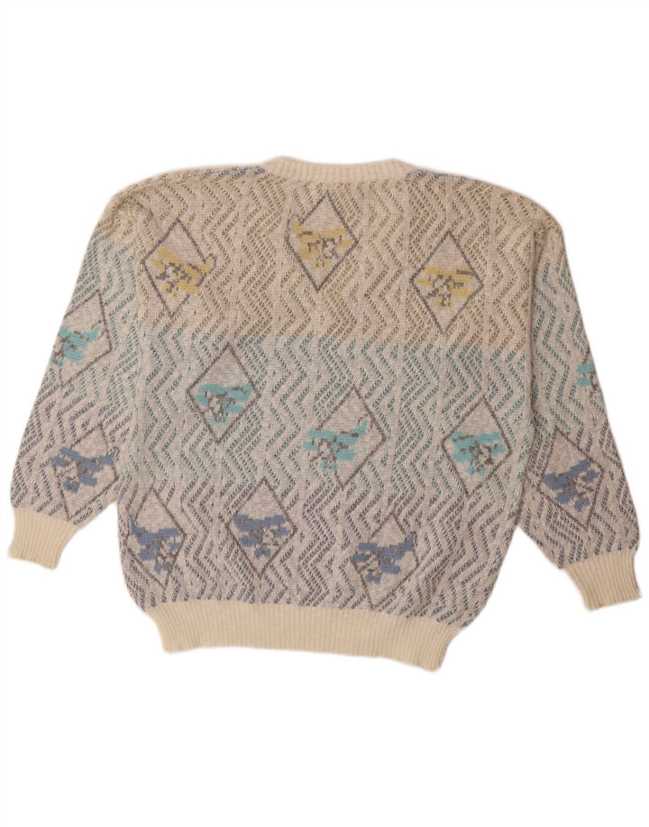 Dornbusch Herre V-hals sweater IT 50 Medium Flerfarvet Geometrisk