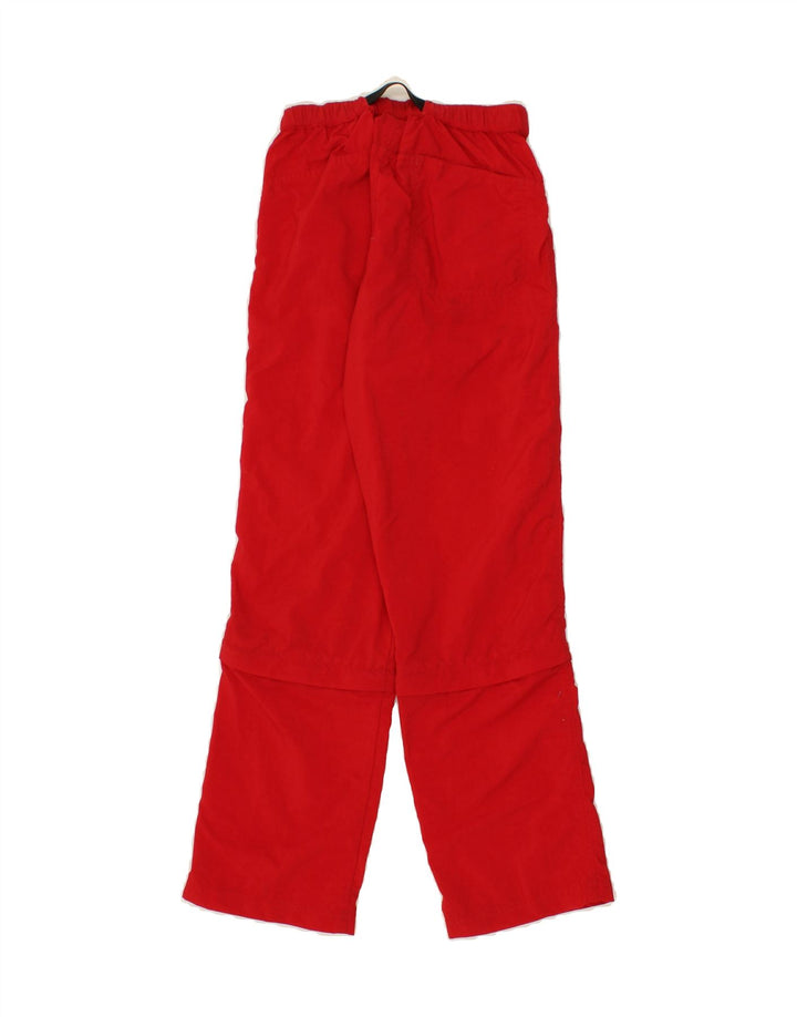 THINK PINK Girls Tracksuit Trousers 9-10 Years Red Nylon Vintage Think Pink and Second-Hand Think Pink from Messina Hembry 