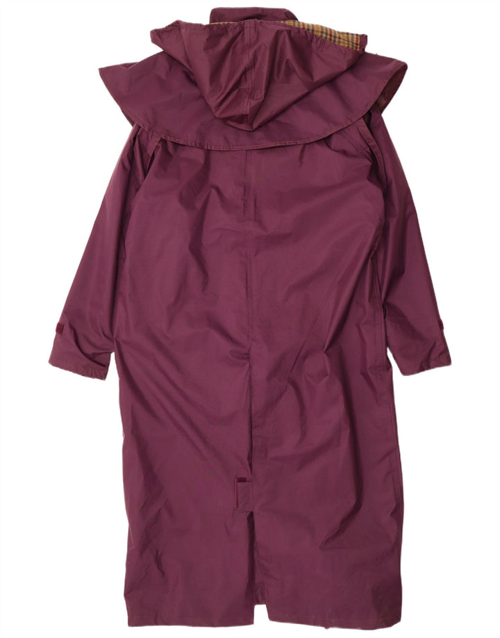Target Dry Womens Oversized Hooded Trench Coat UK 14 Large Purple Polyester