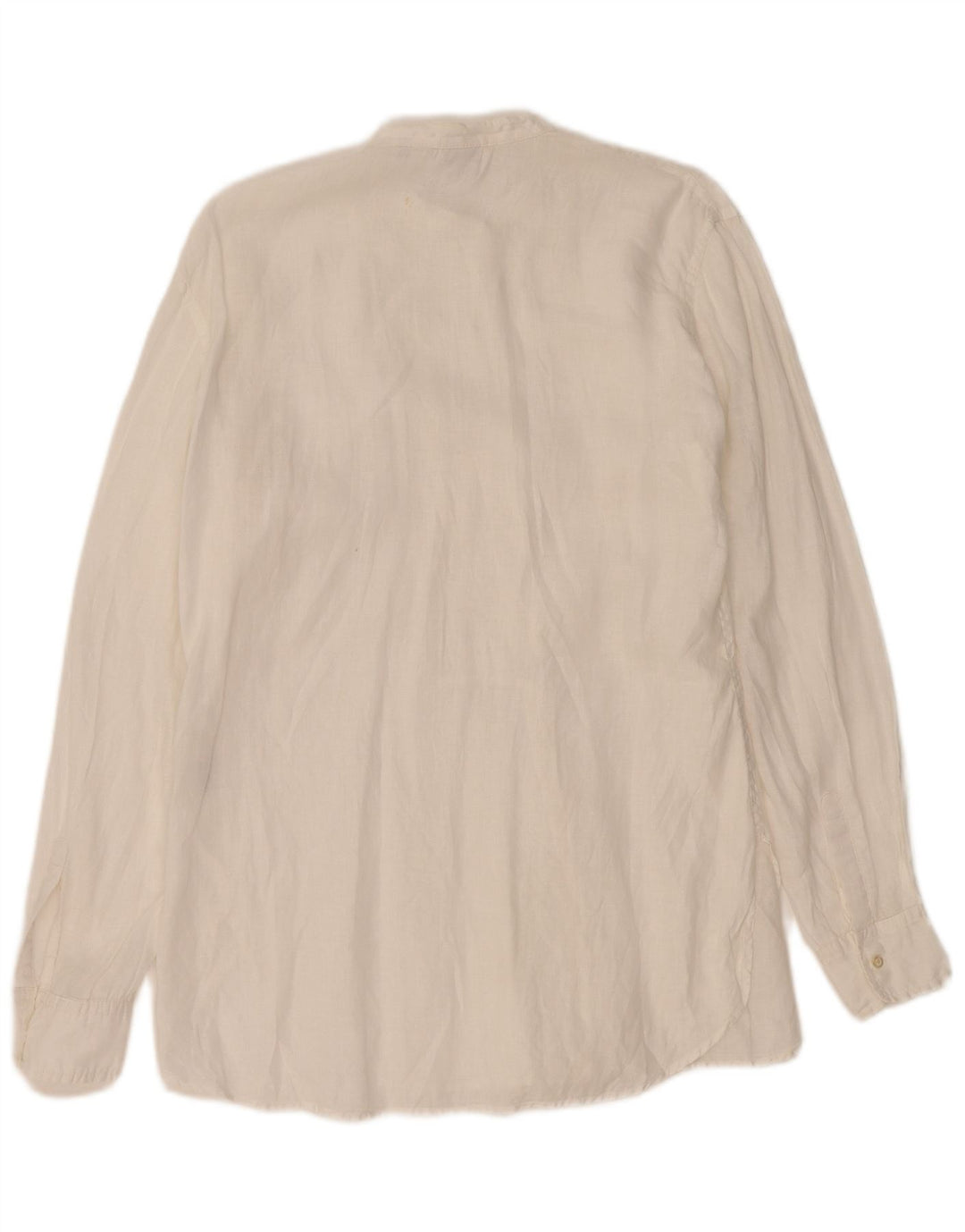 Aspesi Dame Smoking Skjorte IT 46 Stor Hvid Linned