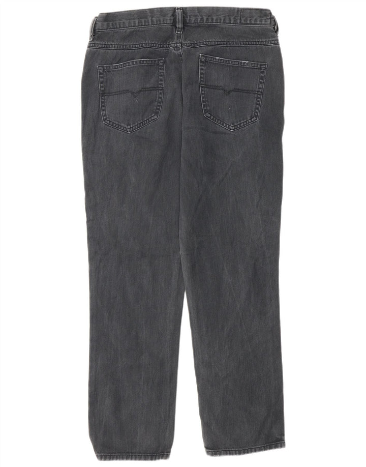 Diesel Dame Belthy-Ankel Distressed Slim Straight Jeans W29 L27 Grå