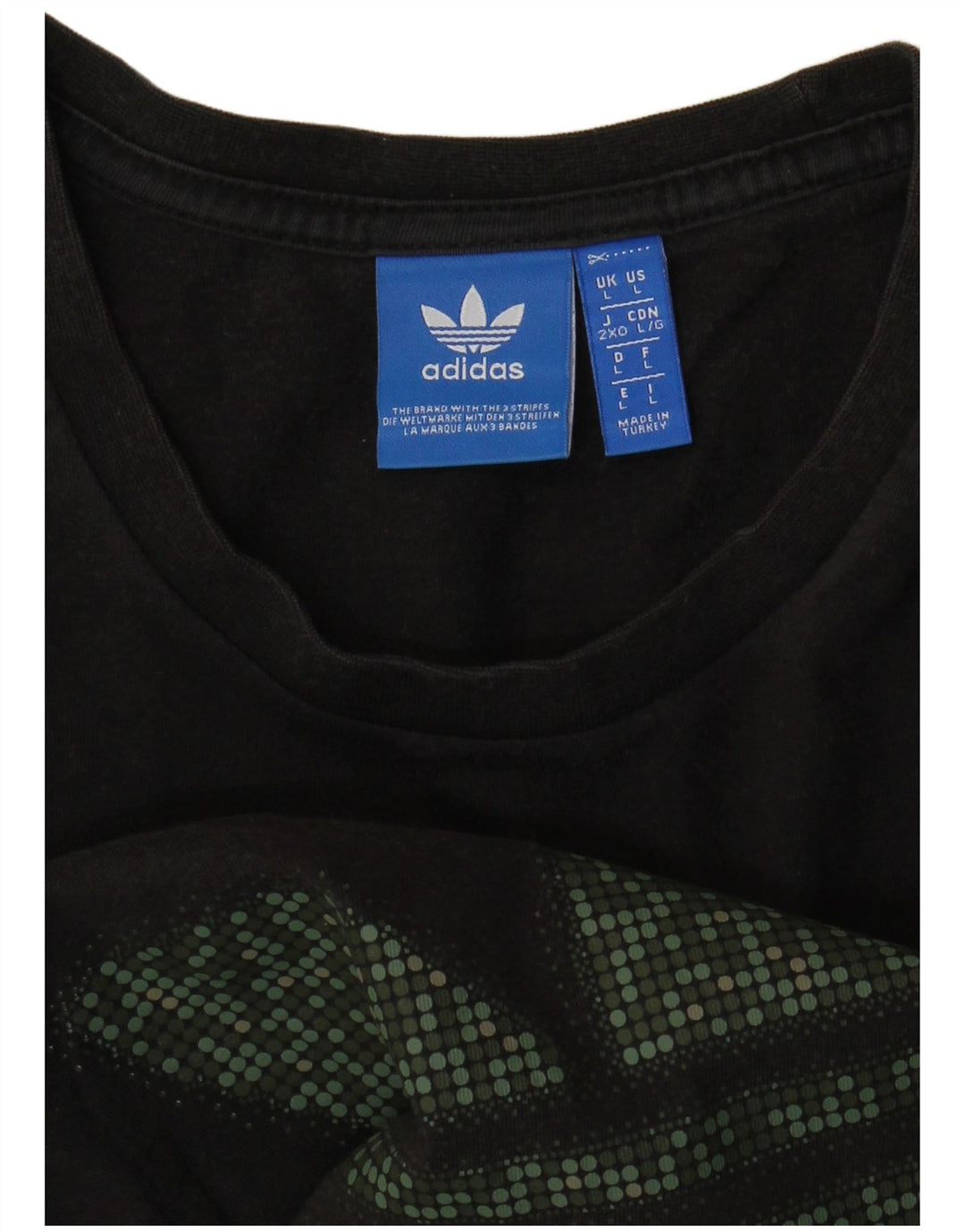Adidas Grafisk T-shirt top til mænd, stor sort