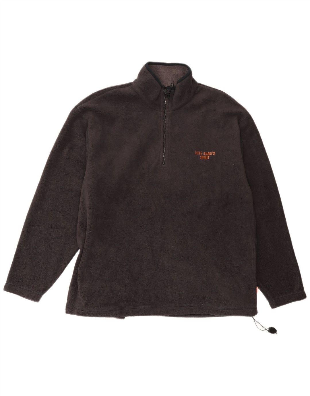 Rifle Herre lynlås hals Fleece Jumper Medium Grå Polyester