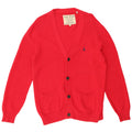 JACK WILLS Herre cardigan sweater Medium rød bomuld