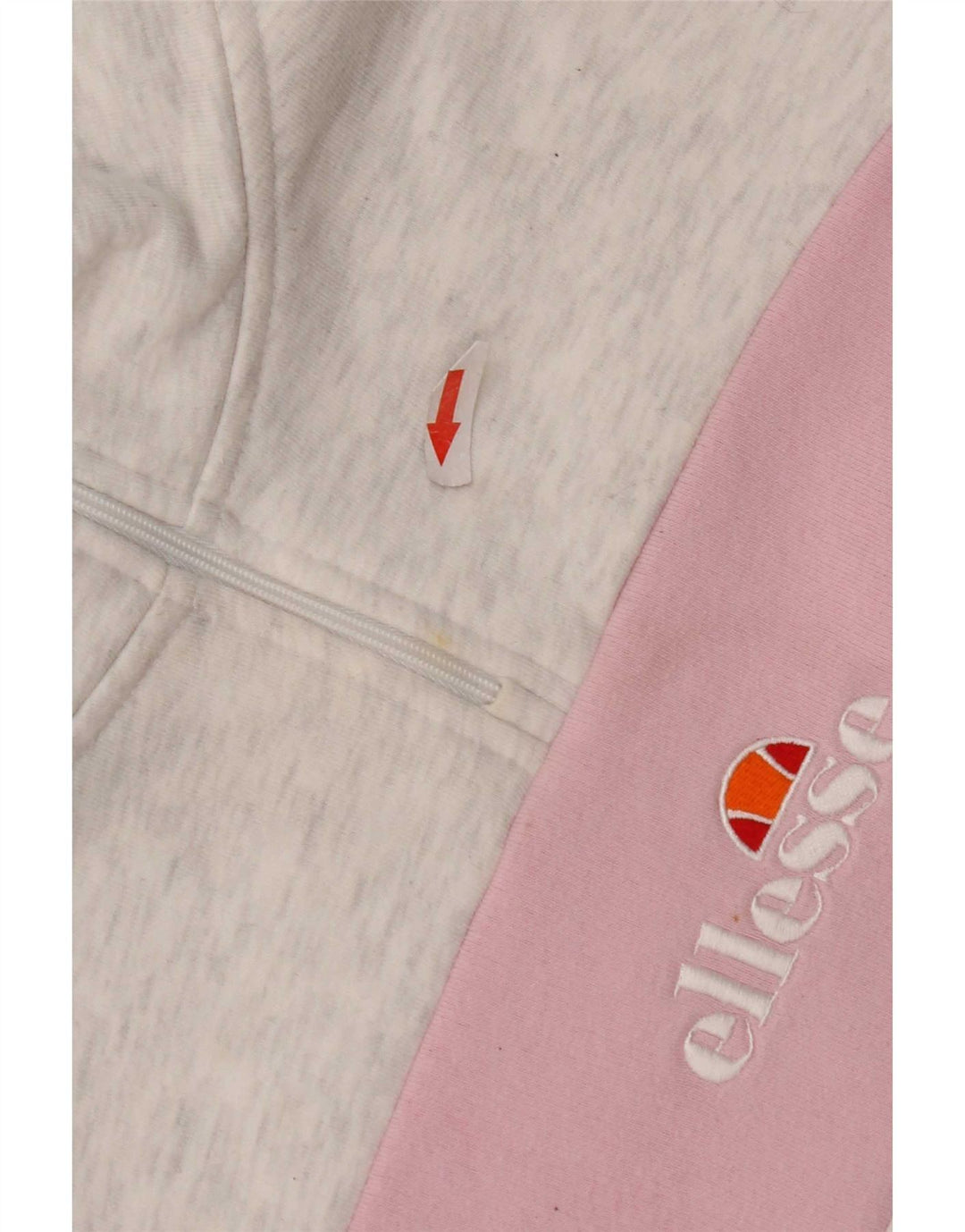 Ellesse Womens Oversized Crop Sweatshirt Jumper UK 10 Small Grey